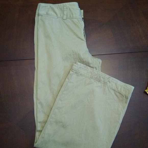 Tan, Wide Leg, Clean Front Pant Vintage (2000s) Moda International Size 6short - Picture 4 of 16